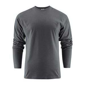 Printer Unisex Adult Heavier Pro Long-Sleeved T-Shirt / Steel Grey